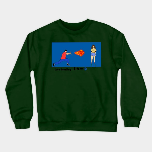 Love bombing Crewneck Sweatshirt by Zagalar